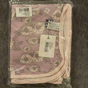 Kickee Pants swaddling blanket in sweet pea poppies